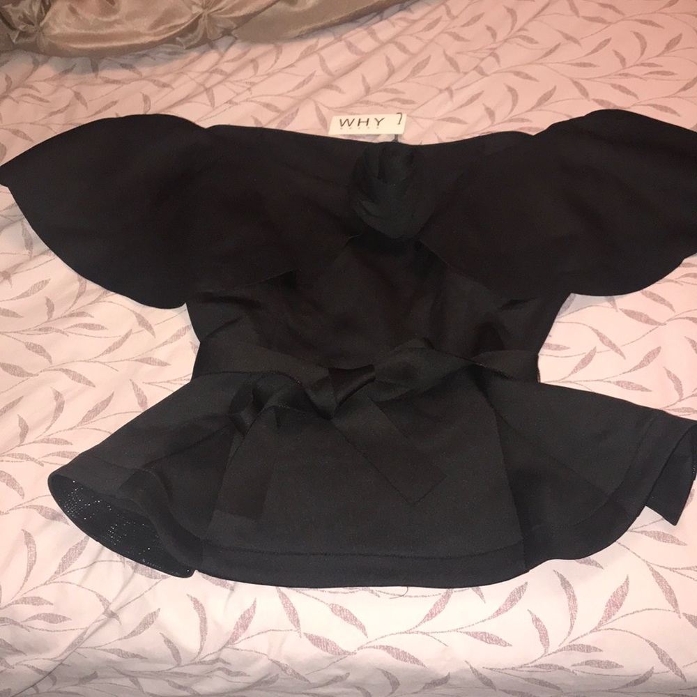 Brand new off the shoulder peplum blouse